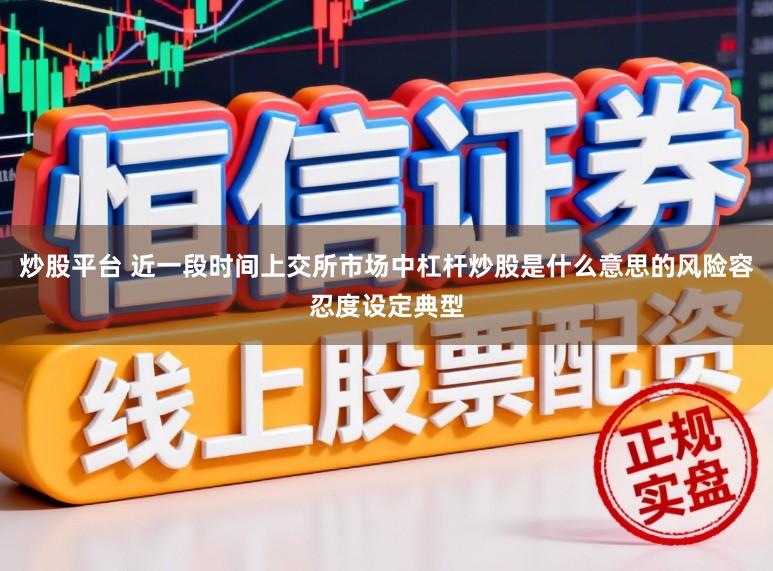 炒股平台 近一段时间上交所市场中杠杆炒股是什么意思的风险容忍度设定典型